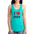 thumbnail image 1 of I Heart Papa Racerback Tank Women -Image by Shutterstock, Female XX-Large, 1 of 4