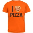 thumbnail image 1 of I Heart Pepperoni Pizza Orange Adult T-Shirt - 2X-Large, 1 of 1
