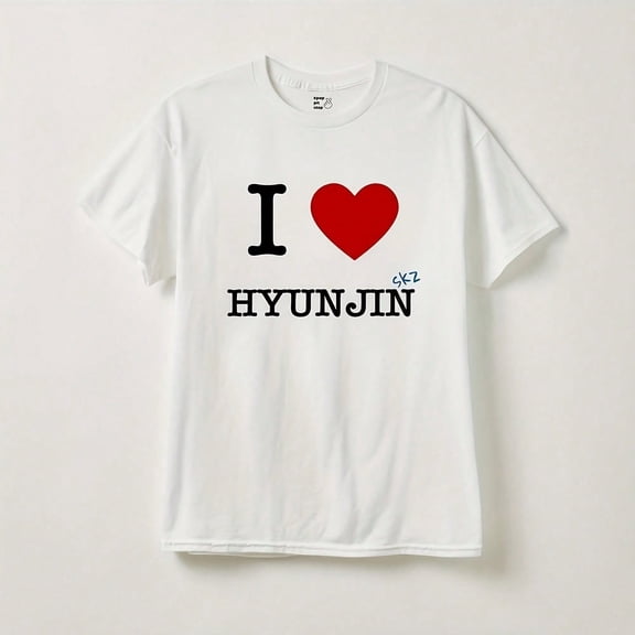 I Heart SKZ Uniseks Shirt, Merch, Graphic T-Shirt, Stray Kindershirt, Merch, SKZ Kpop,00