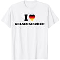 thumbnail image 1 of I Heart Souvenir Trip Germany Flag I Love Gelsenkirchen Fan T-Shirt mens t shirt，white，women，funny，misfits，men，journey，t-shirt, 1 of 4