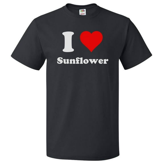 I Heart Sunflower T-shirt - I Love Sunflower Tee Gift