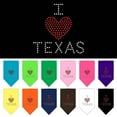 thumbnail image 1 of Pet and Dog Bandana Rhinestone, "I Heart Texas", 1 of 10