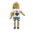 thumbnail image 1 of I Heart The USA Short Set For 18 Inch Dolls, 1 of 3