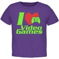 thumbnail image 1 of I Heart Video Games Gen 3 Toddler T Shirt Purple 2T, 1 of 1