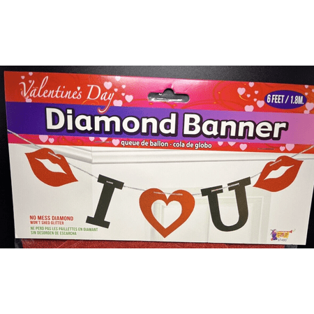 I Heart You W/lips V-day Banner