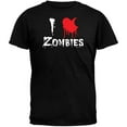 thumbnail image 1 of I Heart Zombies Black T-Shirt, 1 of 1