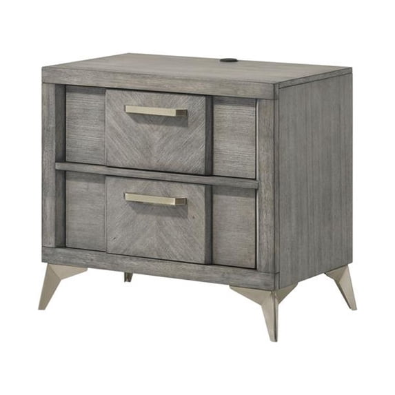 I Home Furnishings Aries 2 Drawer Nightstand