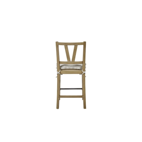 I Home Furnishings Magnolia Counter Height Slat Back Chair - Cashew