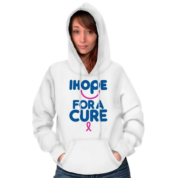 I Hope For A Cure Breast Cancer Awareness Hoodie Sweatshirt Women Brisco Brands