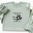 thumbnail image 1 of I Hope This Email Finds You Embroidered Sweatshirt, Funny Raccoon Embroidered hoodie, Coworker shirt gift, 1 of 4