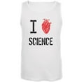 thumbnail image 1 of I Human Heart Science White Adult Tank Top - Medium, 1 of 1