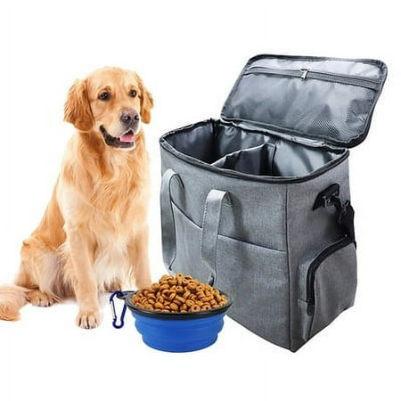 I&I Airline Approved Tote Bag with Food Storage Containers, Black, 20 lb Limit