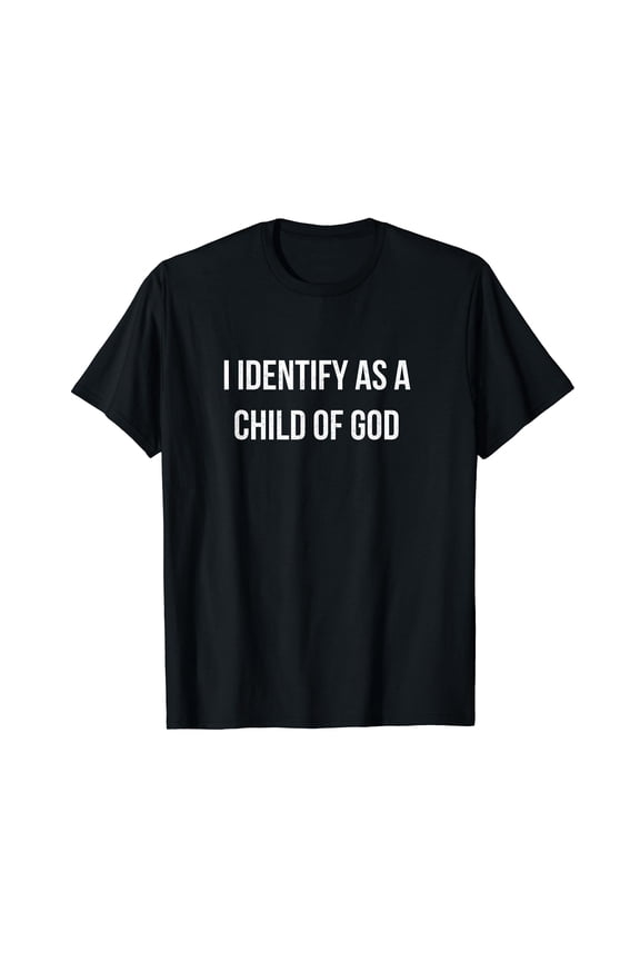 I Identify As A Child of God Overcomer Christian Vintage T-Shirt