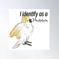 thumbnail image 1 of I Identify As A Problem Poster Wall Art, Modern Wall Decor For Living Room Bedroom, 30x30 UNFRAMED, 1 of 3