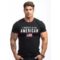 thumbnail image 1 of I Identify As An American USA Patriotic Gifts For Dad Present Idea Unisex T-Shirt up to Size 5XL, 1 of 2