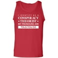 thumbnail image 1 of I Identify As Conspiracy Theorist Adult Tank Top, 1 of 3