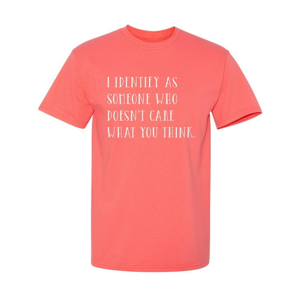 I Identify as Someone Sarcastic Humor Graphic Novelty Funny T Shirt