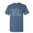 thumbnail image 1 of I Identify as Someone Sarcastic Humor Graphic Novelty Funny T Shirt, 1 of 5