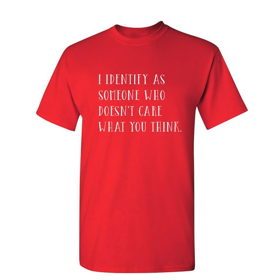I Identify as Someone Sarcastic Humor Graphic Novelty Funny Youth T Shirt