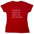 thumbnail image 1 of I Identify as Someone Sarcastic Humor Novelty Funny Women's Casual Tees, 1 of 3