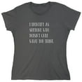 thumbnail image 1 of I Identify as Someone Sarcastic Humor Novelty Funny Women's Casual Tees, 1 of 3