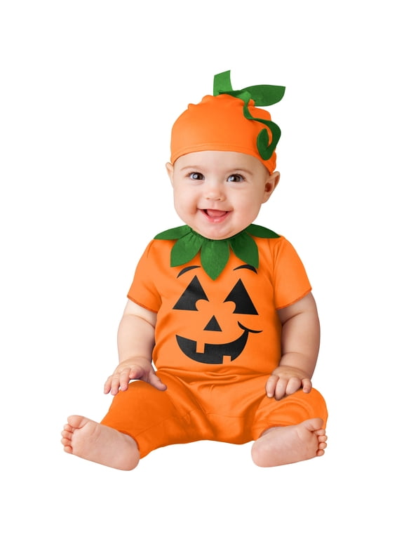 Jack-O-Lantern Halloween Costume for Infants, Size 12-18M, by Way to Celebrate