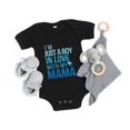 thumbnail image 1 of I Am Just A Boy In Love With My Mama Baby Onesie, Cute Mothers Day Onesie, Announcement Onesie, Grandma & Grandpa Cute Shirt, Raglan Tee Cute and Cool Baby Bodysuit, BABY BODYSUIT LAT 4424, 1 of 3