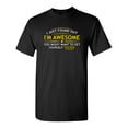 thumbnail image 1 of I Just Found Out I'm Awesome. You Might Want To Get Yourself Tested Sarcastic Humor Graphic Novelty Funny Youth T Shirt, 1 of 1