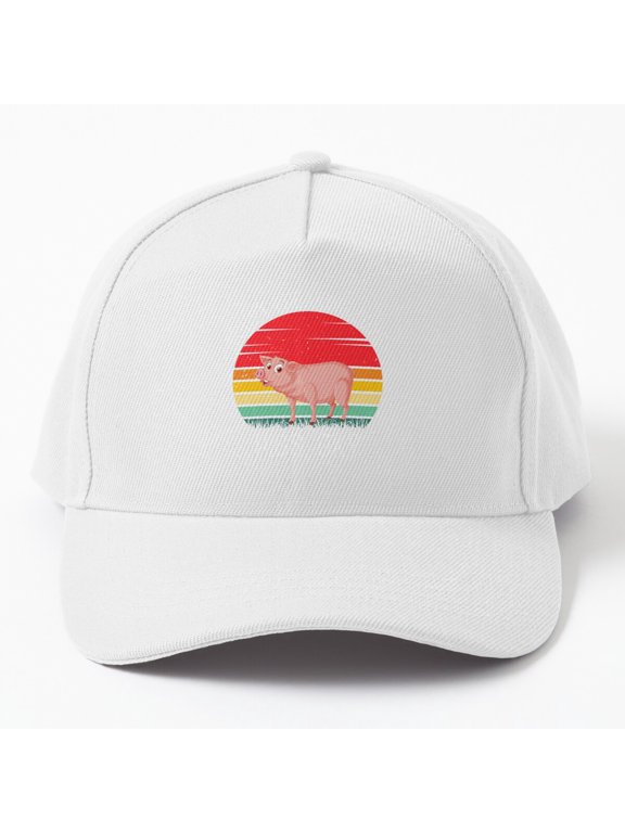 I Just Freaking Love Pigs Baseball Hat, Retro Pig Lover Farm Quote, Classic Rural Gift Cap