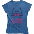 thumbnail image 1 of I Just Like Cats Are My Favorite Women Animal Pet Lover Cute Kitten T-Shirt, 1 of 4