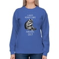 thumbnail image 1 of I Just Like Raccoons. Ok? Sweatshirt Women -Smartprints Designs, Female Small, 1 of 4