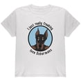 thumbnail image 1 of I Just Love Dobermans Youth T Shirt White YSM, 1 of 1