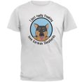 thumbnail image 1 of I Just Love German Shepherds Dog Mens Soft T Shirt White SM, 1 of 1