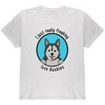thumbnail image 1 of I Just Love Huskies Dog Youth T Shirt White YSM, 1 of 1