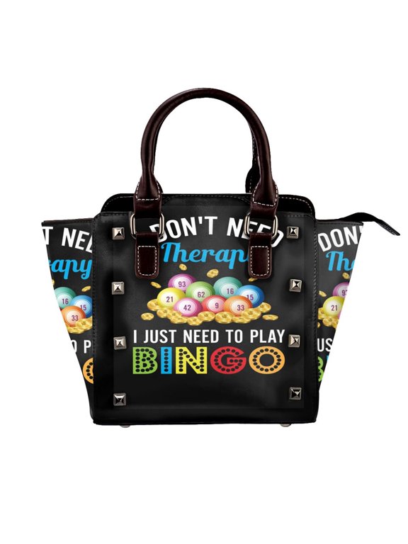 I Just Need To Play Bingo Rivet Fashion One-Shoulder Women's Handbag Tote Bag