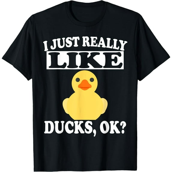 I Just Really Like Ducks Ok Funny Softstyle Unisex T-Shirt