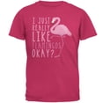 thumbnail image 1 of I Just Really Like Flamingos Mens T Shirt Pink SM, 1 of 1