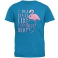 thumbnail image 1 of I Just Really Like Flamingos Mens T Shirt Sapphire SM, 1 of 1