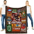 thumbnail image 1 of I Just Really Like Football Blanket, I Just Really Like Football Gift for Boys Men Girl Football Throw Warm Cozy Soft Plush Lightweight Bedding 40"x50" for Kid for Sofa,Bed and Living Room, 1 of 6