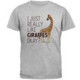 thumbnail image 1 of I Just Really Like Giraffes Ok Mens T Shirt Heather 2XL, 1 of 1