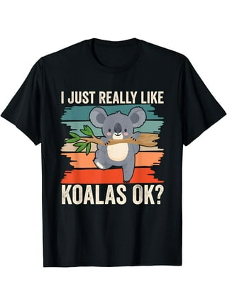 Kids Koala Retro Sunset T-Shirt, Girls Koala Shirt, 3 - 13 yrs, Koala Gifts, Koala Summer Tops, Koala Clothing, Vacation Holiday Koala Tee