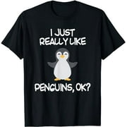 I Just Really Like Penguins Cute Penguin Boys Girls Kids T-Shirt