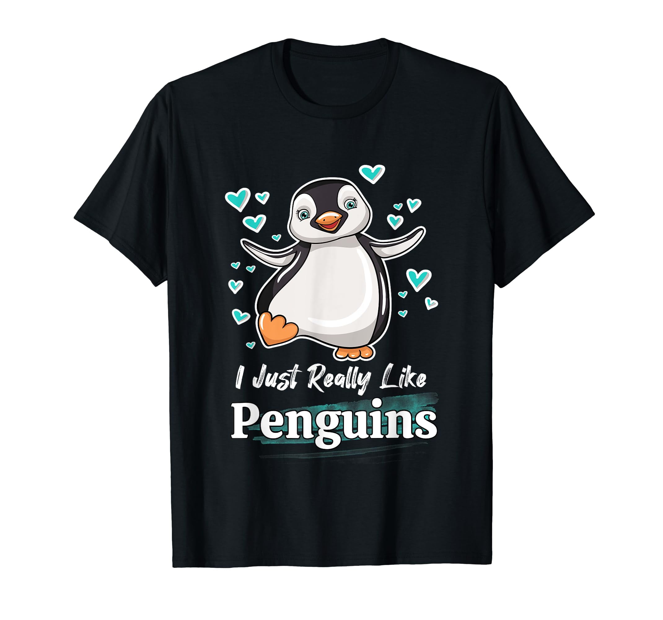 I Just Really Like Penguins Funny Penguin Lover Quote T-Shirt - Walmart.com