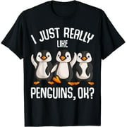 I Just Really Like Penguins Kids Girl Boys Women Penguin T-Shirt