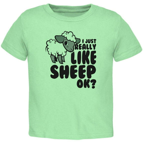 I Just Really Like Sheep Cute Toddler T Shirt