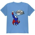 thumbnail image 1 of I Just Really Like Superheroes Okay? Youth T Shirt Carolina Blue YMD, 1 of 1