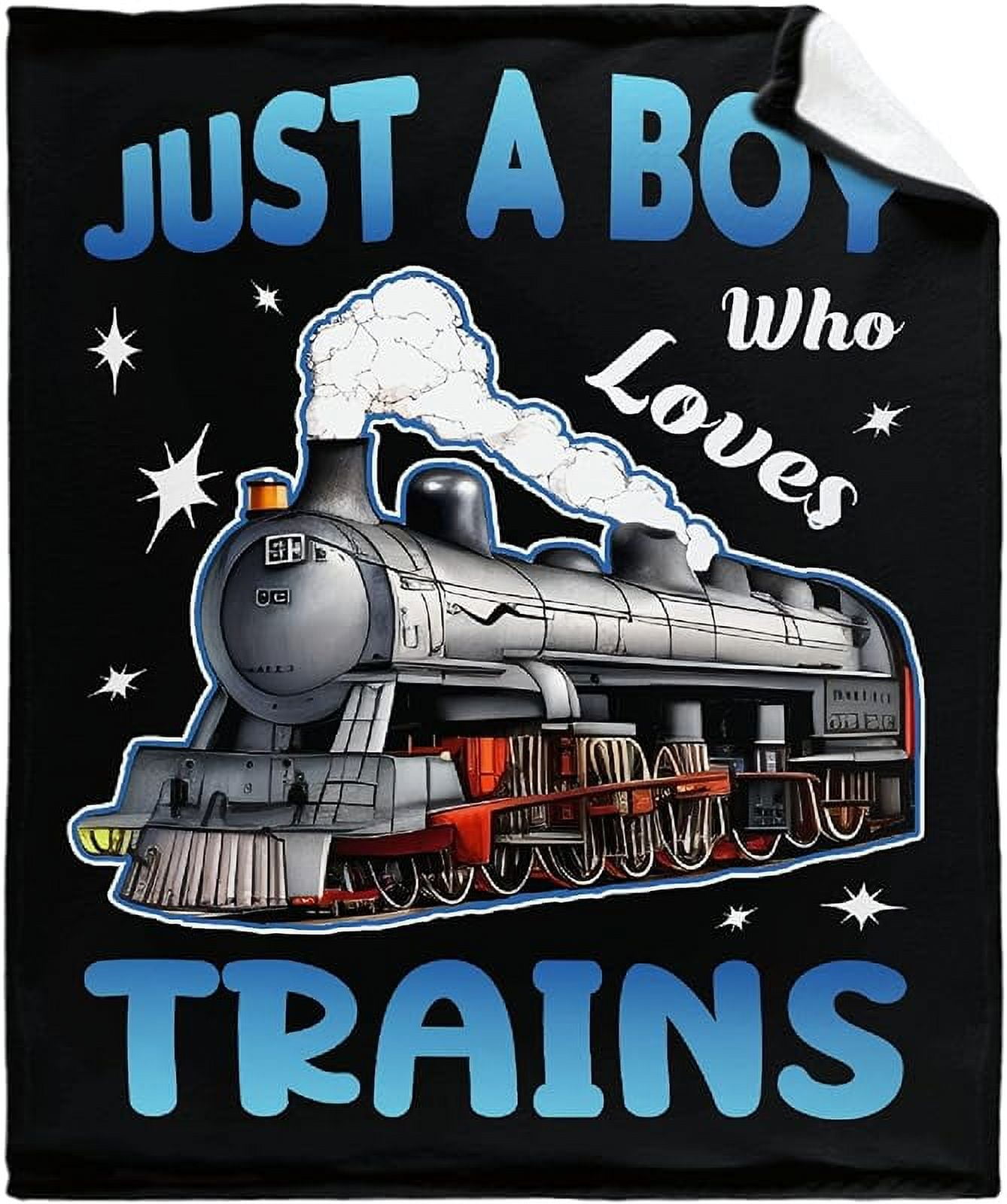 I Just Really Like Trains Blanket Soft Lightweight Throw Warm Cozy