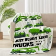 thumbnail image 1 of I Just Really Like Trucks Flannel Lightweight Blankets Quilt Plush Fleece Soft Bedding Throw Blanket for Couch and Bed 60"x50" for Teens, 1 of 1