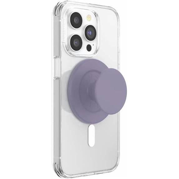PopSockets Phone Grip for MagSafe, Magnetic Holder, Phone Stand, Purple - Soft Touch Dusk