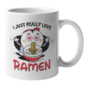 I Just Really Love Ramen Coffee & Tea Gift Mug for Japanese Noodles Food Lover 11oz